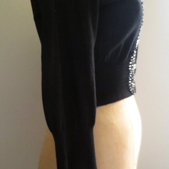 Forever 21 Vintage 3/4 Sleeve Crop Beaded Cardigan - Picture 7 of 10